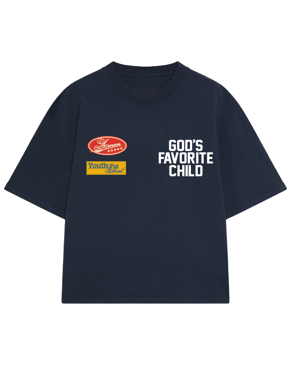 [PRÉ-VENDA] CAMISETA GOD'S FAVORITE CHILD NAVY