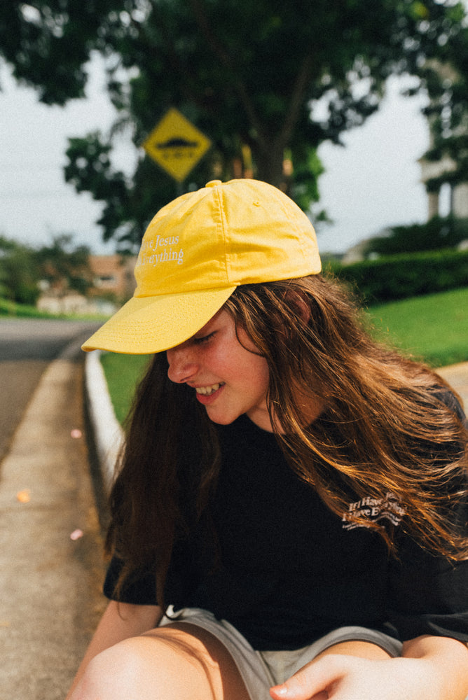 BONÉ DAD HAT IF I HAVE JESUS AMARELO – Amen