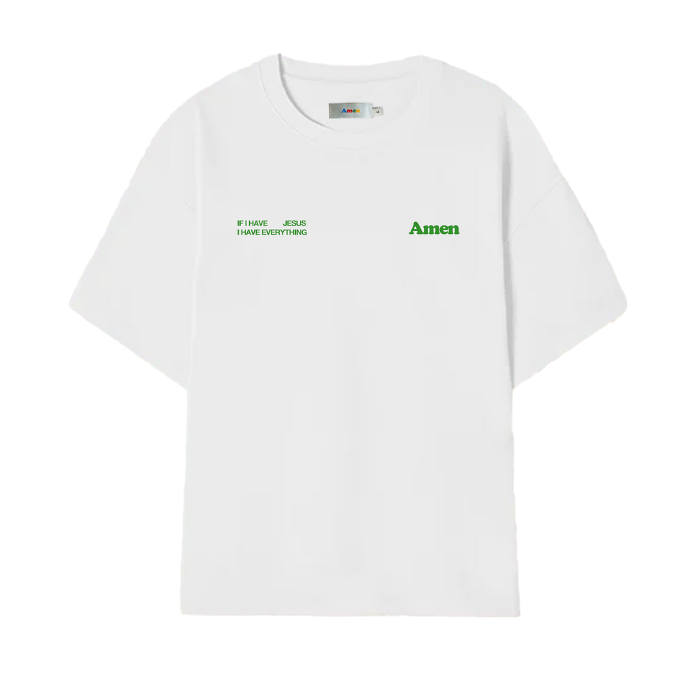 T-SHIRT I JUST NEED JESUS ​​OFF WHITE