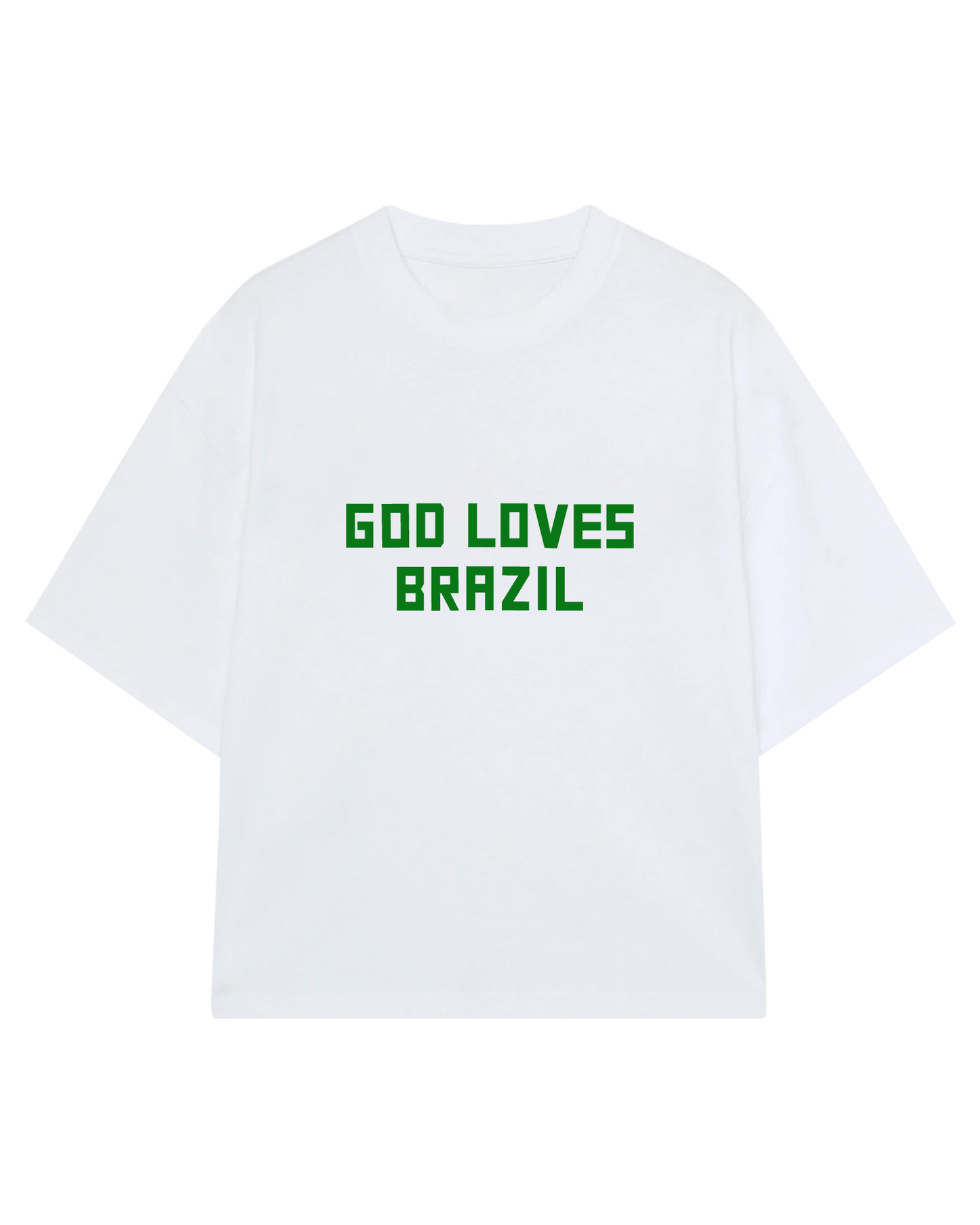 CAMISETA GOD LOVES BRAZIL OFF WHITE