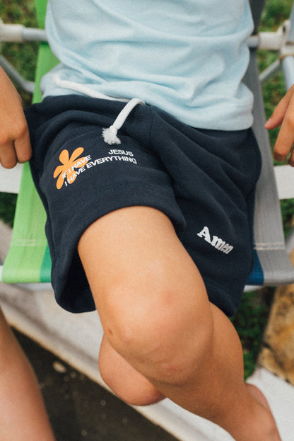 SHORTS IF I HAVE JESUS NAVY KIDS